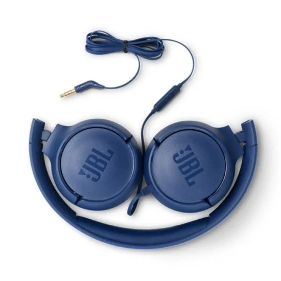JBL Tune 500 Wired On-Ear Headphones - Blue